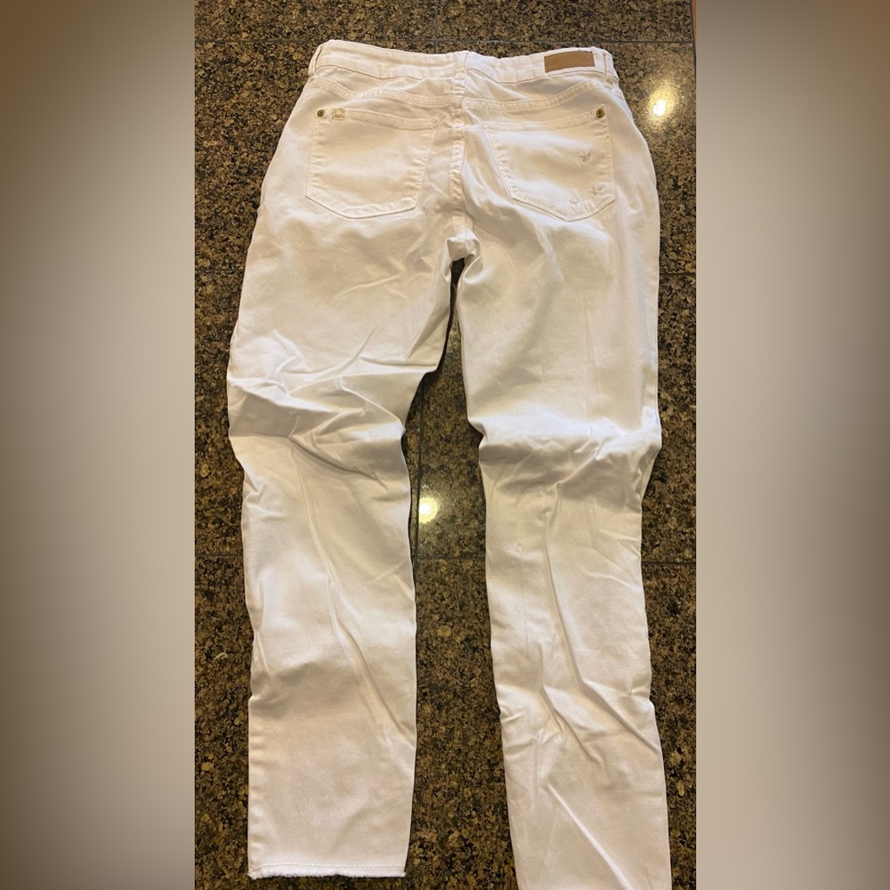 U.S. Polo Assn. White Skinny Jeans — Clean Back Pocket Detail
